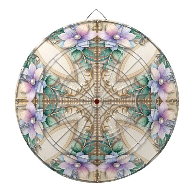 Decorative Floral Dartboard (Front)