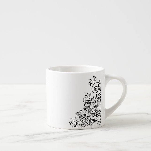 decorative-floral-flourish-flowers espresso cup (Right)