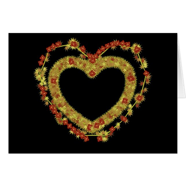 Decorative Floral  Heart (Front Horizontal)