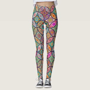 Decorative Floral/Mandala Leggings