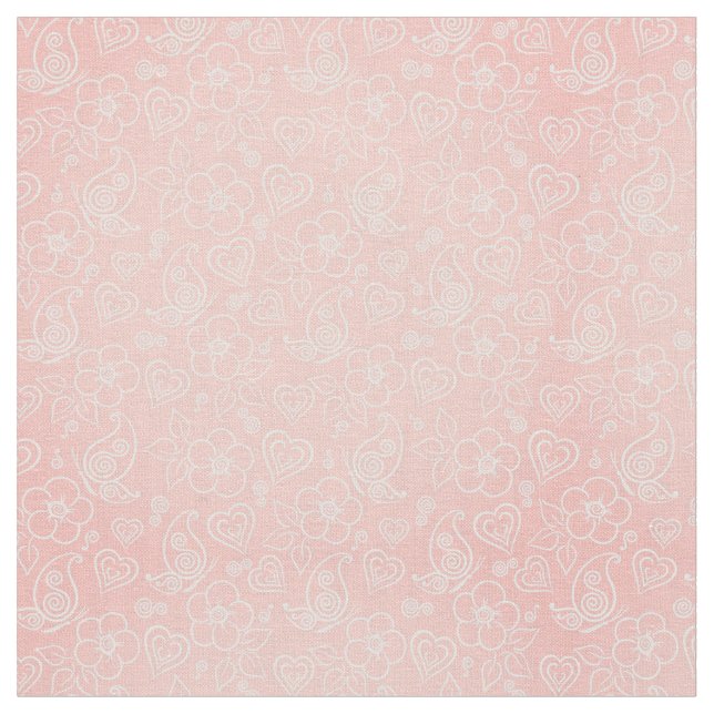 Decorative floral pattern fabric (Close Up)