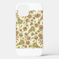 Decorative floral pattern with delicate plants of