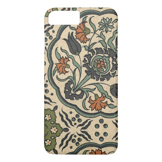 Decorative Floral Persian Tile Design Case-Mate iPhone Case (Back)