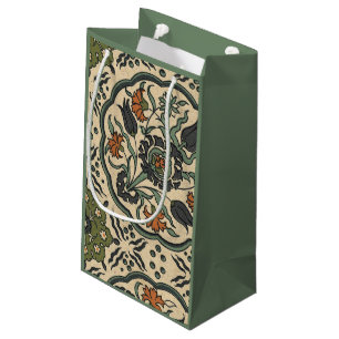 Decorative Floral Persian Tile Design Small Gift Bag