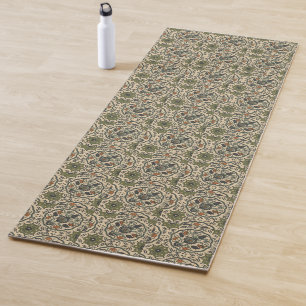 Decorative Floral Persian Tile Design Yoga Mat