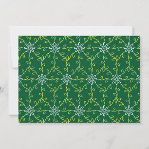 Decorative Floral Seamless Pattern Card