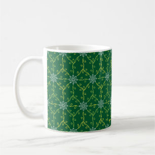 Decorative Floral Seamless Pattern Coffee Mug