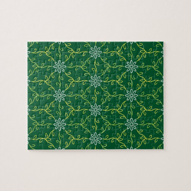 Decorative Floral Seamless Pattern Jigsaw Puzzle (Horizontal)