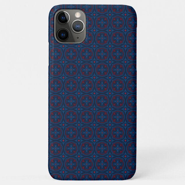 Decorative Floral Tile Pattern Case-Mate iPhone Case (Back)