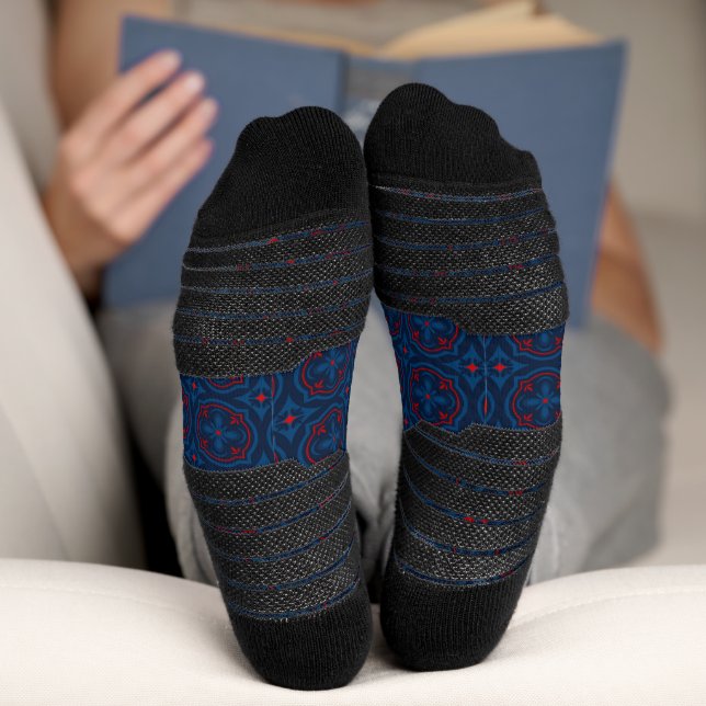 Decorative Floral Tile Pattern Socks (Bottom)