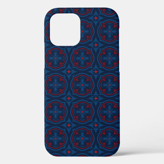 Decorative floral tiles pattern  Case-Mate iPhone case (Back)