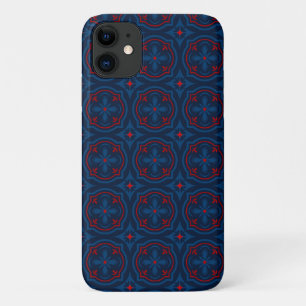 Decorative floral tiles pattern iPhone 11 case