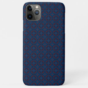 Decorative floral tiles pattern iPhone 11 pro max case