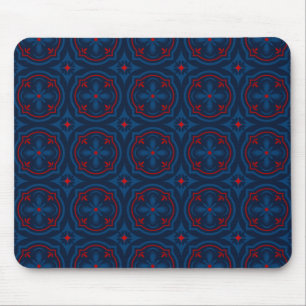 Decorative floral tiles pattern  mouse pad