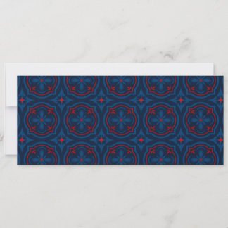 Decorative floral tiles pattern save the date