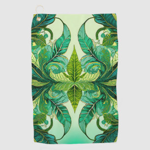 Decorative Floral Tropical  Golf Towel
