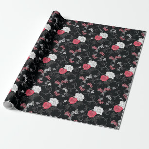 Decorative Floral Wrapping Paper