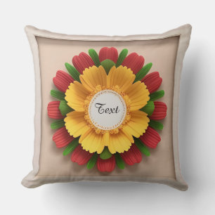 Decorative Flower Frame Cushion