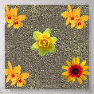 Decorative Flower Poster