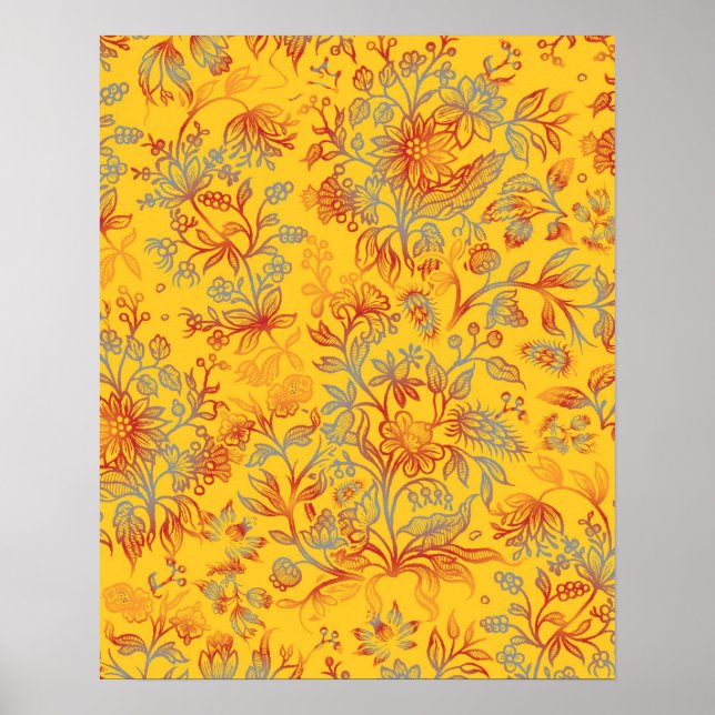Decorative flowers 16 poster (Front)