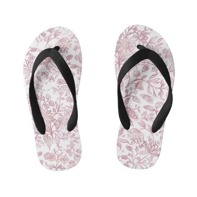 Decorative flowers 19 kid's thongs (Footbed)