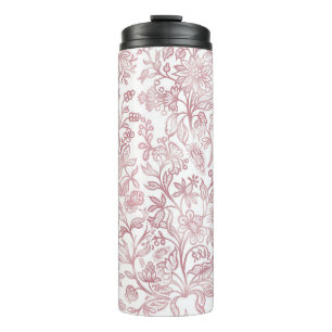 Decorative flowers 19 thermal tumbler