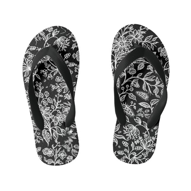 Decorative flowers 21 kid's thongs (Footbed)
