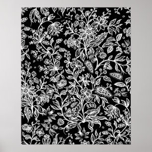Decorative flowers 21 poster