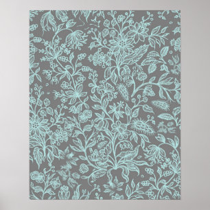 Decorative flowers 8 poster