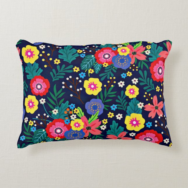 Decorative Flowers And Leaves Pattern-48675  Cushion (Front)