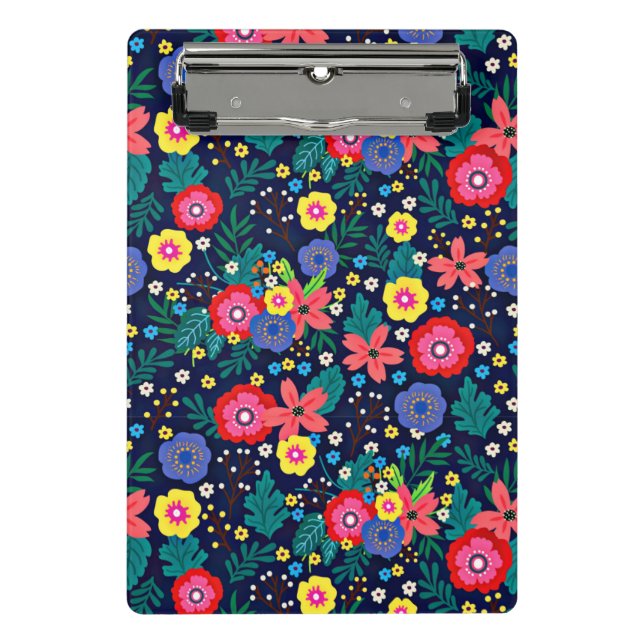 Decorative Flowers And Leaves Pattern-48675 Mini Clipboard (Front)