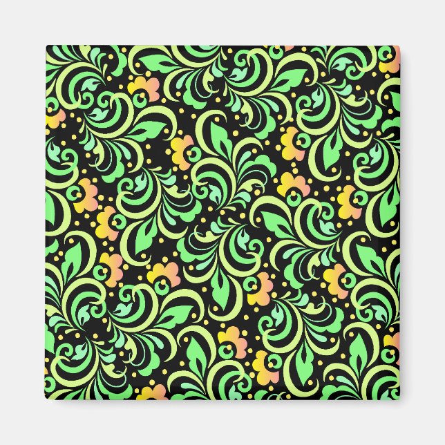 decorative flowers magnet (Front)
