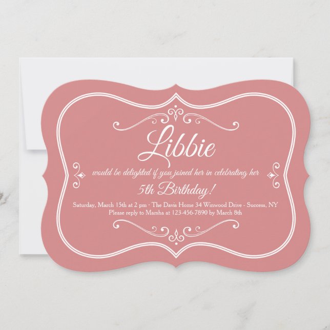 Decorative Frame Invitation (Front)