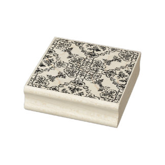 Decorative French Damask Rubber Stamp