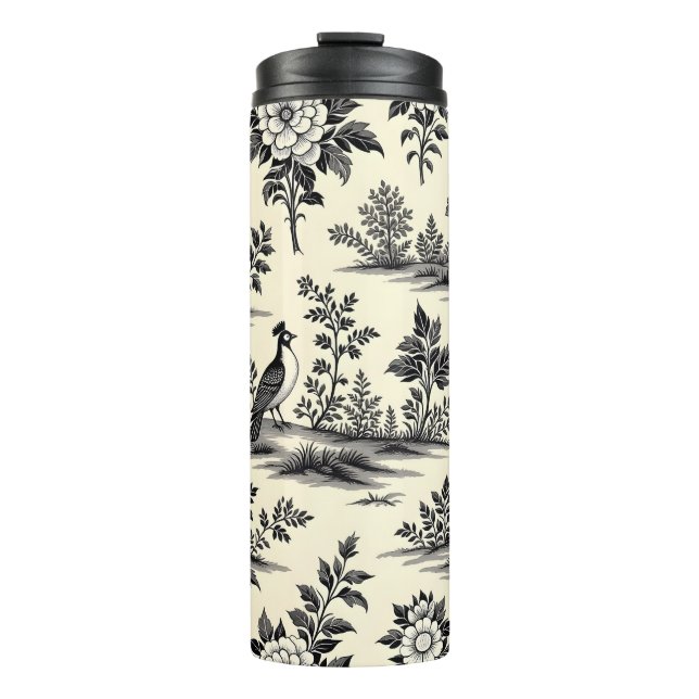 Decorative French toile pattern Thermal Tumbler (Front)