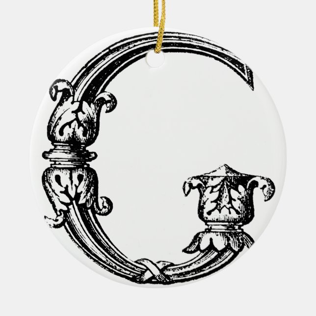 DECORATIVE G CERAMIC TREE DECORATION (Front)