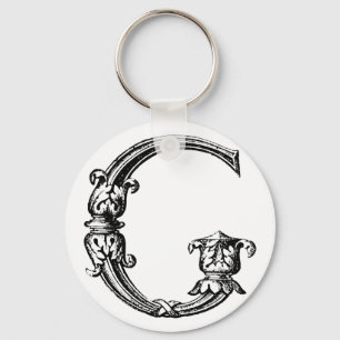 DECORATIVE G KEY RING