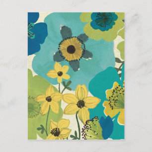 Decorative Garden Flowers Postcard