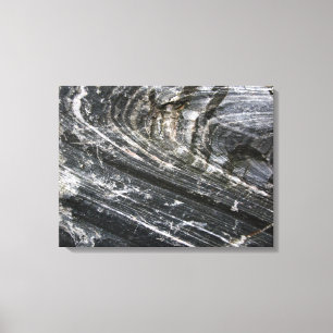 Decorative Geology Curved Rock Texture Canvas Print