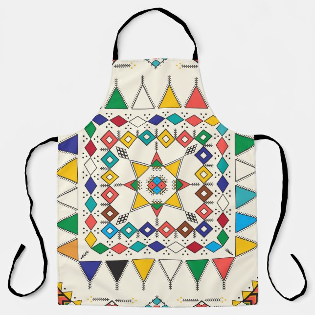 Decorative geometric repeating pattern inspired by apron (Front)