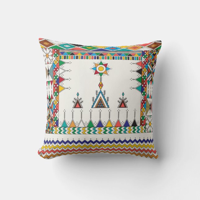 Decorative geometric repeating pattern inspired by cushion (Front)