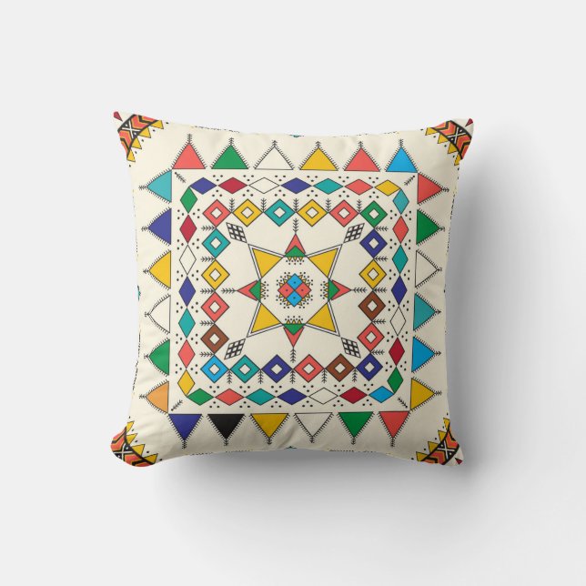 Decorative geometric repeating pattern inspired by cushion (Front)