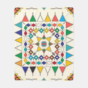 Decorative geometric repeating pattern inspired by fleece blanket