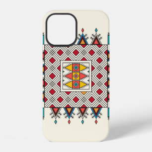 Decorative geometric repeating pattern inspired by iPhone 12 case