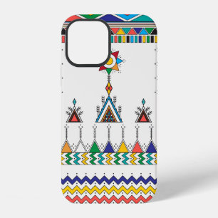 Decorative geometric repeating pattern inspired by iPhone 12 case