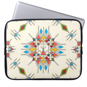 Decorative geometric repeating pattern inspired by laptop sleeve
