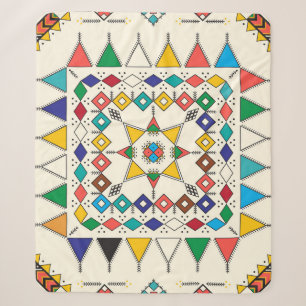Decorative geometric repeating pattern inspired by sherpa blanket