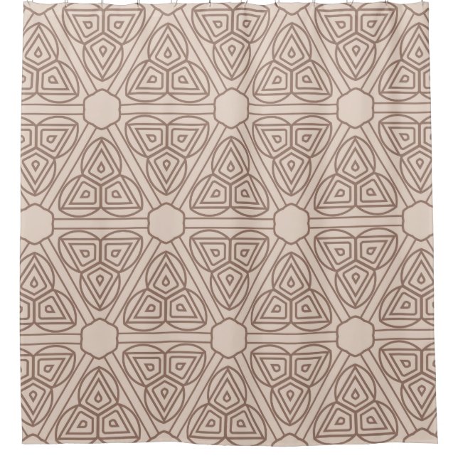 decorative geometric seamless pattern. illustratio shower curtain (Front)