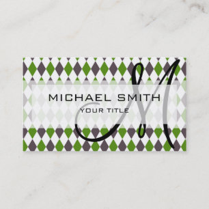 Decorative Geometric Tiles Mosaic Pattern #3 Business Card