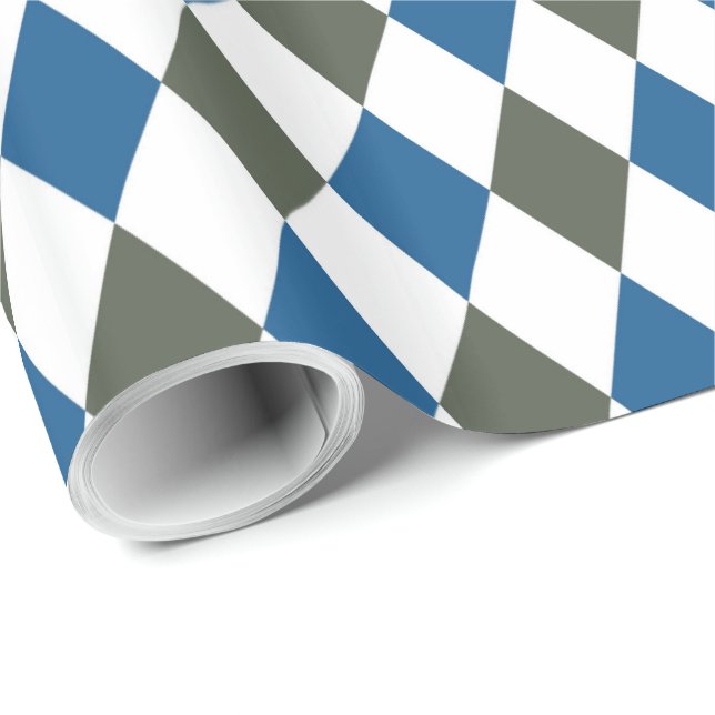 Decorative Geometric Tiles Mosaic Pattern #3 Wrapping Paper (Roll Corner)